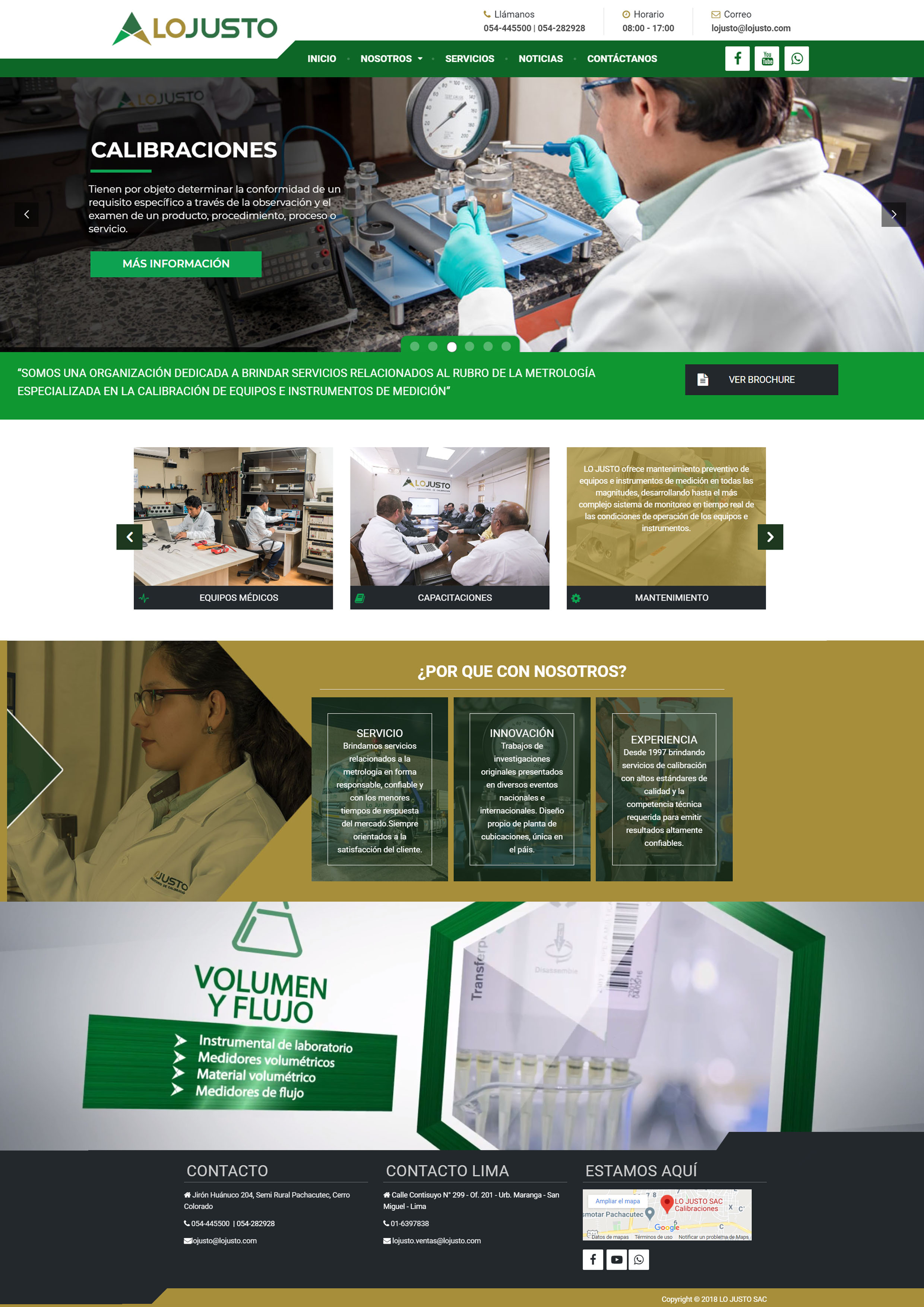 Proyecto web para Lo Justo en Arequipa